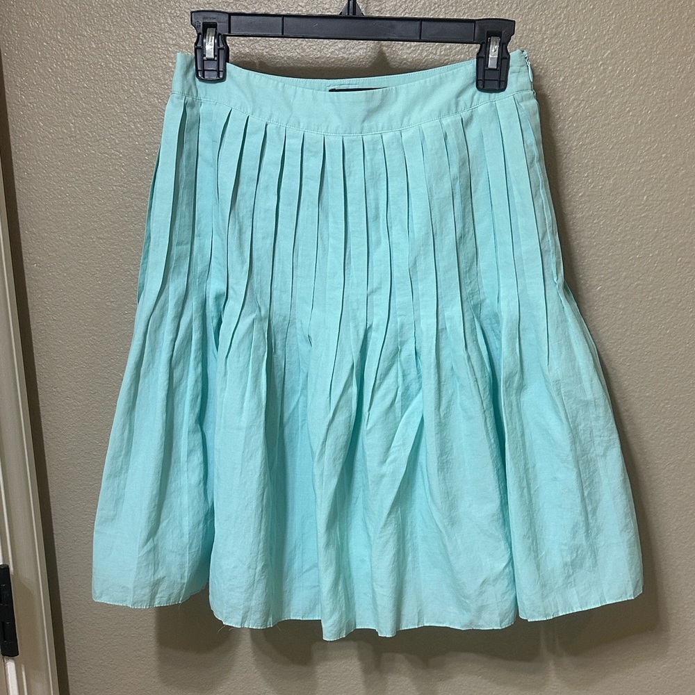 Talbots Light Blue A-Line Skirt